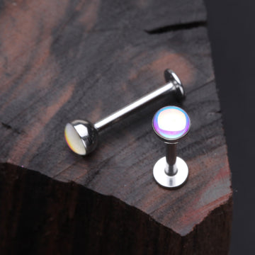 Detail View 1 of Iridescent Revo Sparkle Steel Labret